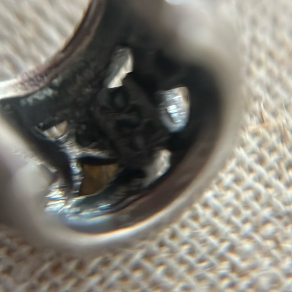 Sterling Solid 3/4 Scroll Posted Hoop Earrings - Picture 7 of 8